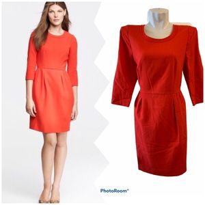 J. CREW  Red Wool Dress size 6